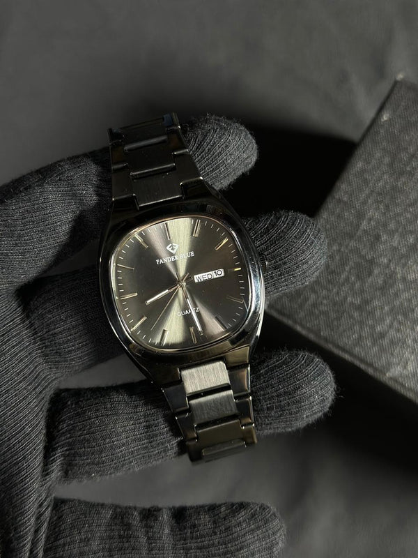 Fander Blue Watch | Black  Dial