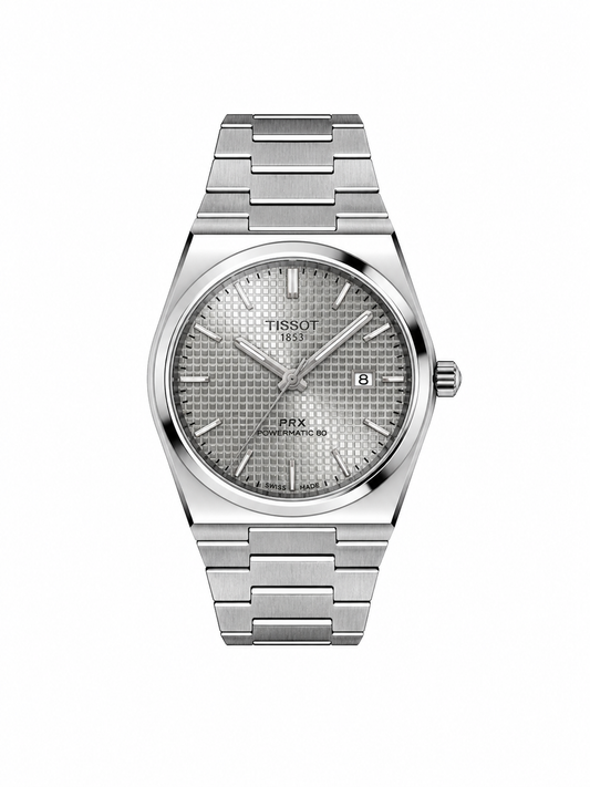 Tissot Prx 1853| Silver Waffle Dial