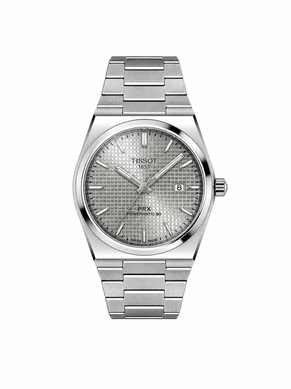 Tissot Prx 1853| Silver Waffle Dial