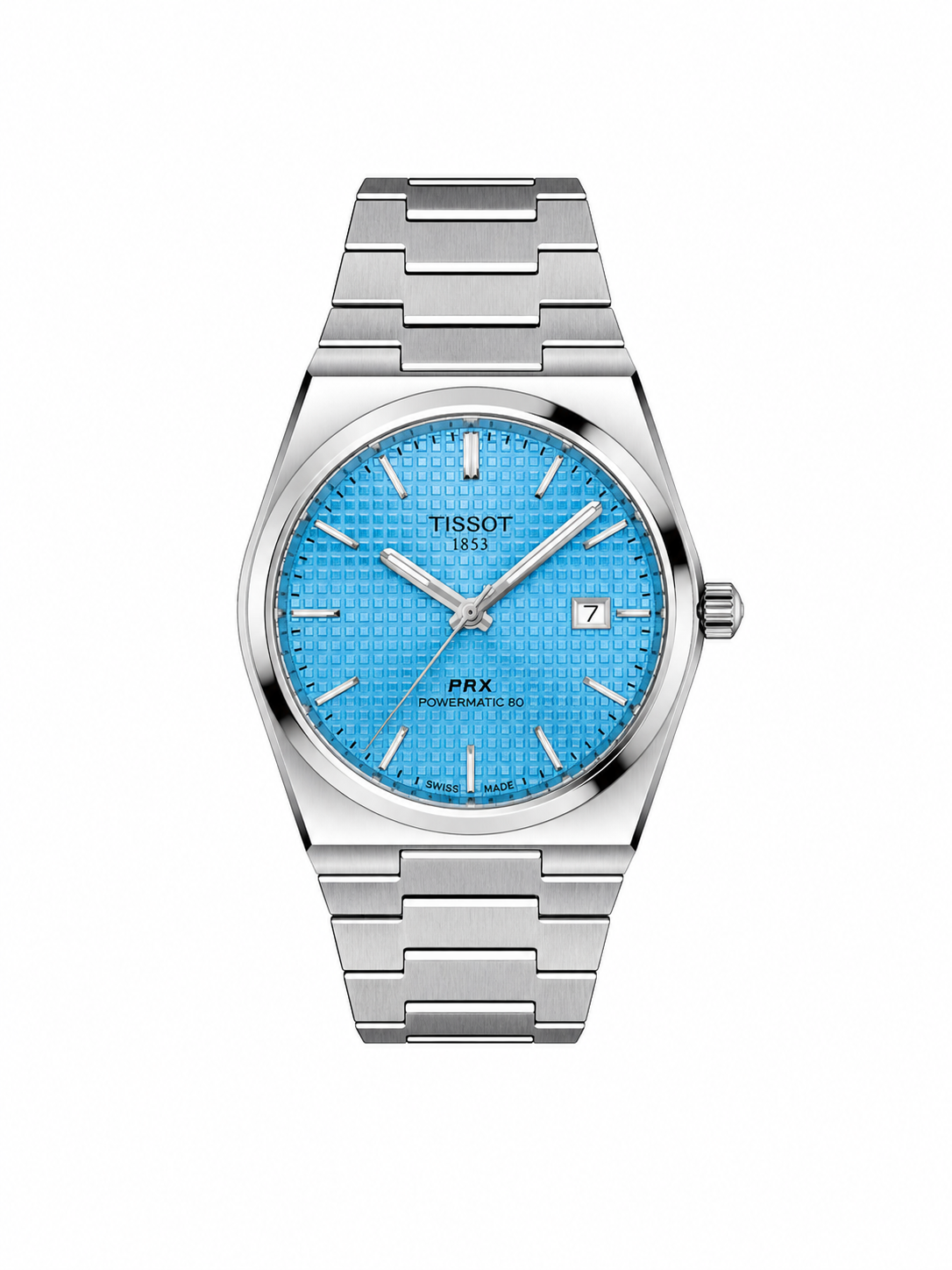 Tissot Prx 1853| Turquoise Waffle Dial